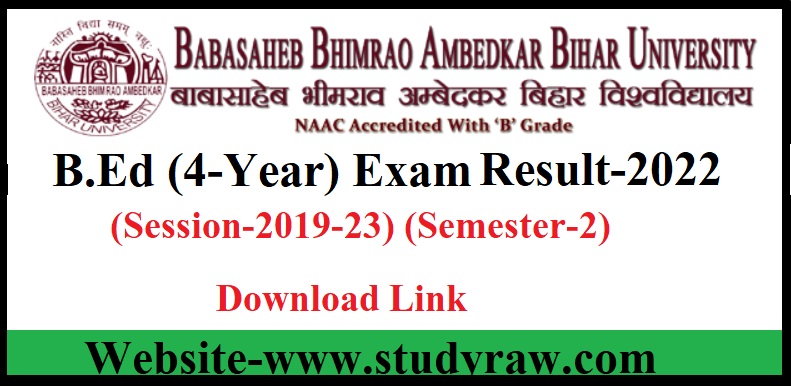 BRABU BA-B.Ed & BSc-B.Ed Semester-2 Exam Result- 2022-PDF