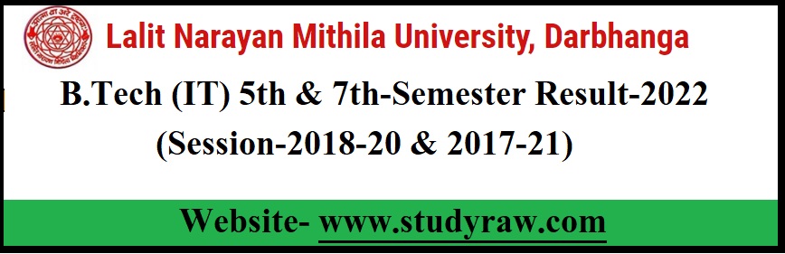 LNMU B.Tech (IT) 5th & 7th-Semester Exam Result-2022- Download