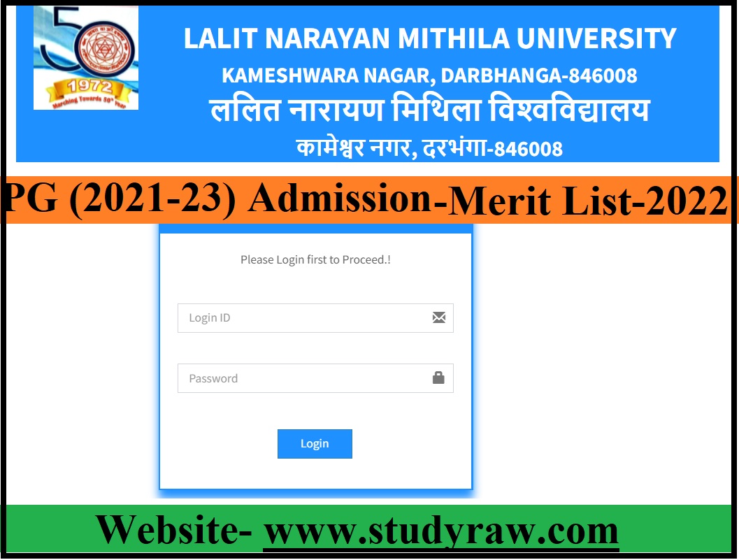 LNMU PG Admission 1st Merit List-2022 (M.A, M.Sc & M.Com)- Check Here