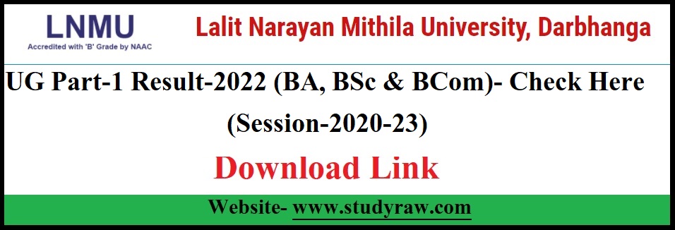 LNMU UG Part-1 Result-2022 (Session-2020-23) BA, BSc & B.Com-Download Link