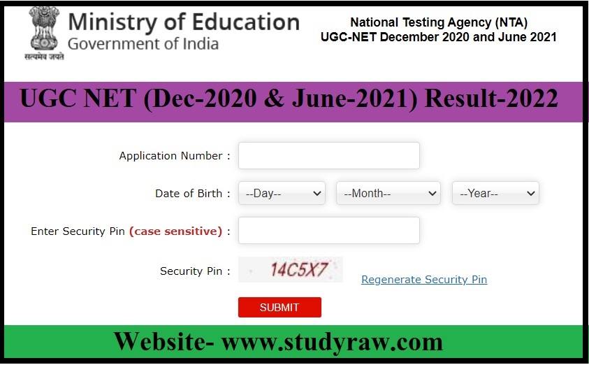 NTA UGC NET-2020-21 Result & Answer Key (National Eligibility Test)-Download