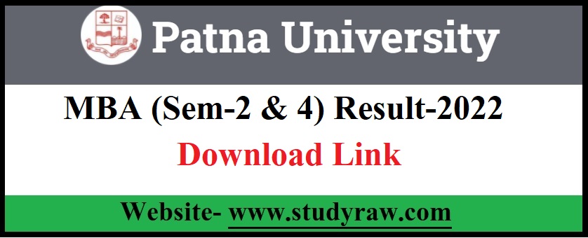 Patna University MBA Sem-2 & 4 Result-2022 Download Link