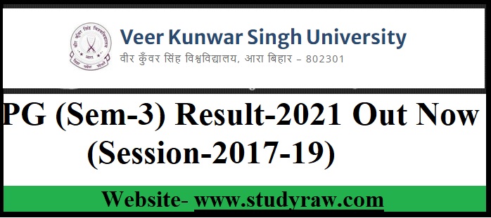 VKSU PG Sem-3 Result-2021 (Session-2017-19)- Download Here