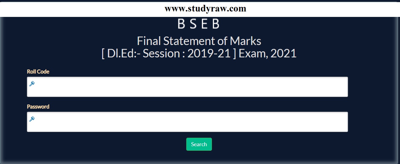 Bihar D.El.Ed Result-2022 (1st Year & 2nd Year) Download Link