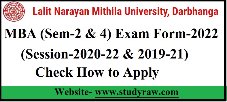 LNMU MBA Exam Form-2022 (Sem-2 & 4) & Exam Schedule-2022 PDF