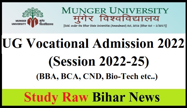 Munger University UG Vocational Admission 2022