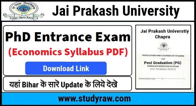 JPU PhD Economics Syllabus