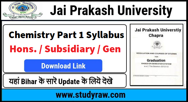 JPU Chemistry Part 1 Syllabus PDF