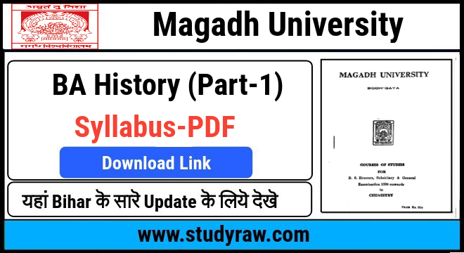 Magadh University BA History Part-1 Syllabus