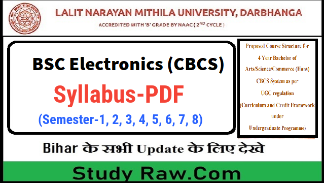 Mithila University 4 Year BSC Electronics Syllabus PDF