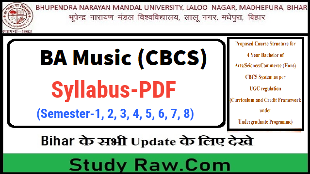 BNMU 4 Year BA Music Syllabus PDF