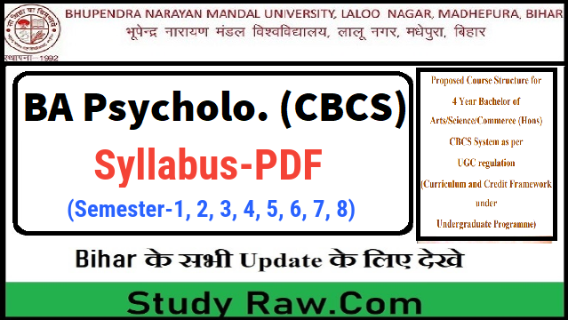 BNMU 4 Year BA Psychology Syllabus PDF