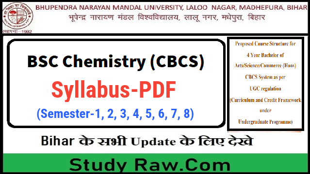 BNMU 4 Year BSC Chemistry Syllabus PDF