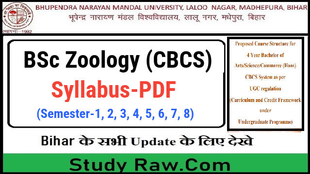 BNMU 4 Year BSC Zoology Syllabus PDF