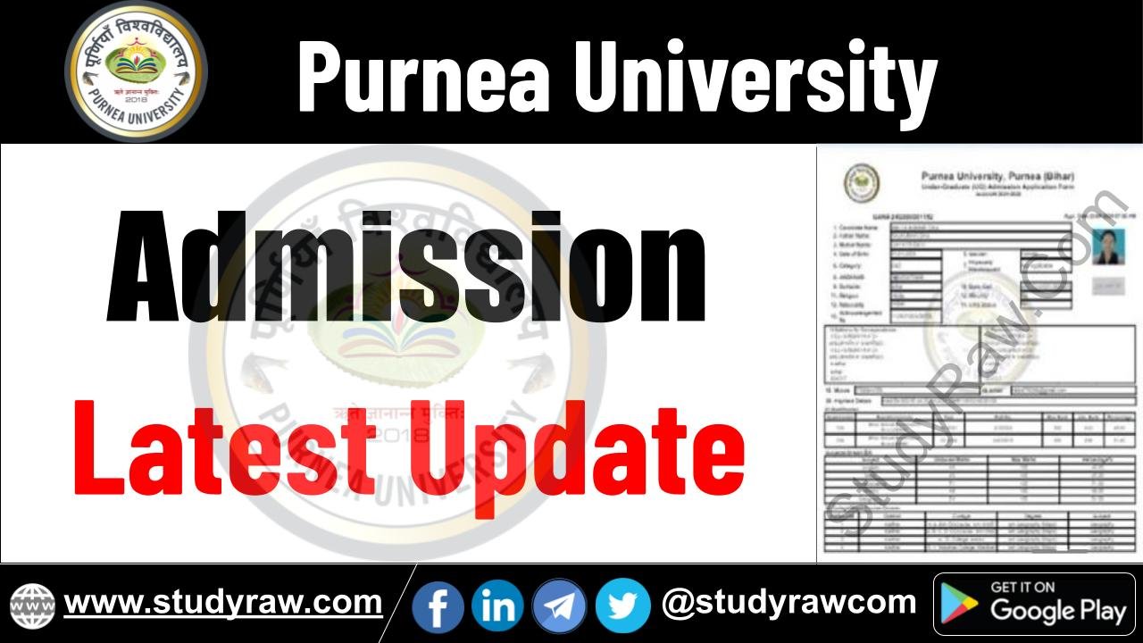 Purnea University Admission Update BA BSc BCom PG PhD Vocational Diploma