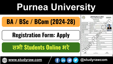 Purnea University Registration 2024-28 BA BSc BCom