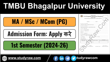 TMBU PG Admission 2024-26 MA MSc MCom Apply Online