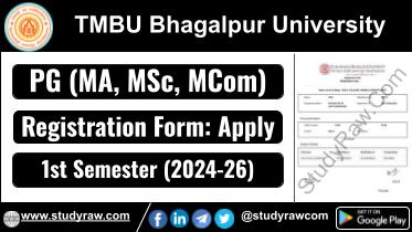 TMBU PG 1st Sem Registration 2025 MA MSc MCom 2024-28