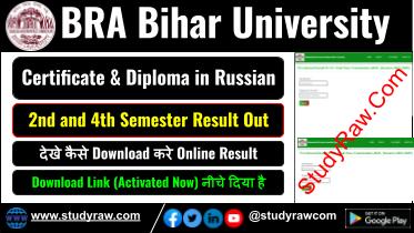 BRABU Certificate Diploma Russian Sem-2 4 Result 2025