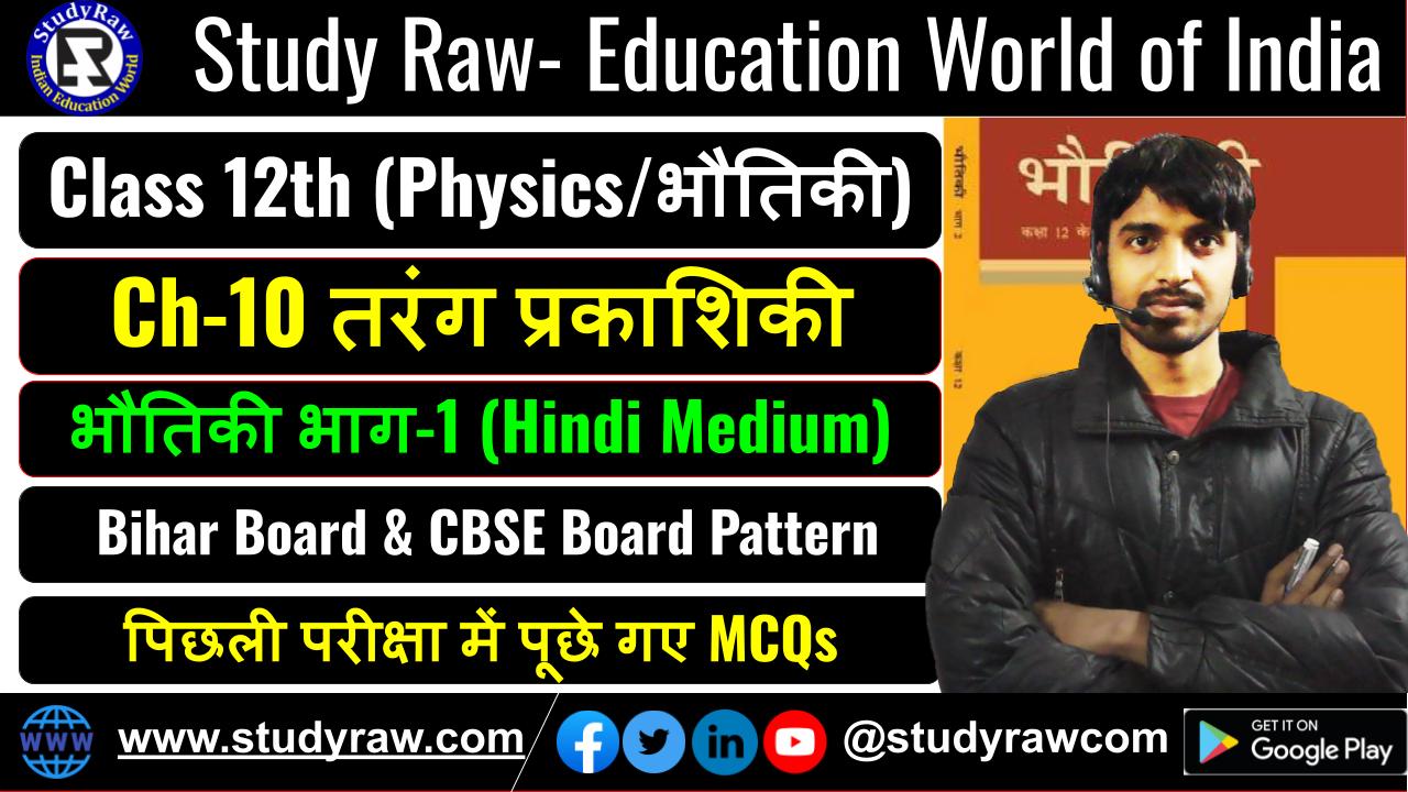 Class 12 भौतिकी Ch-10 तरंग प्रकाशिकी MCQs
