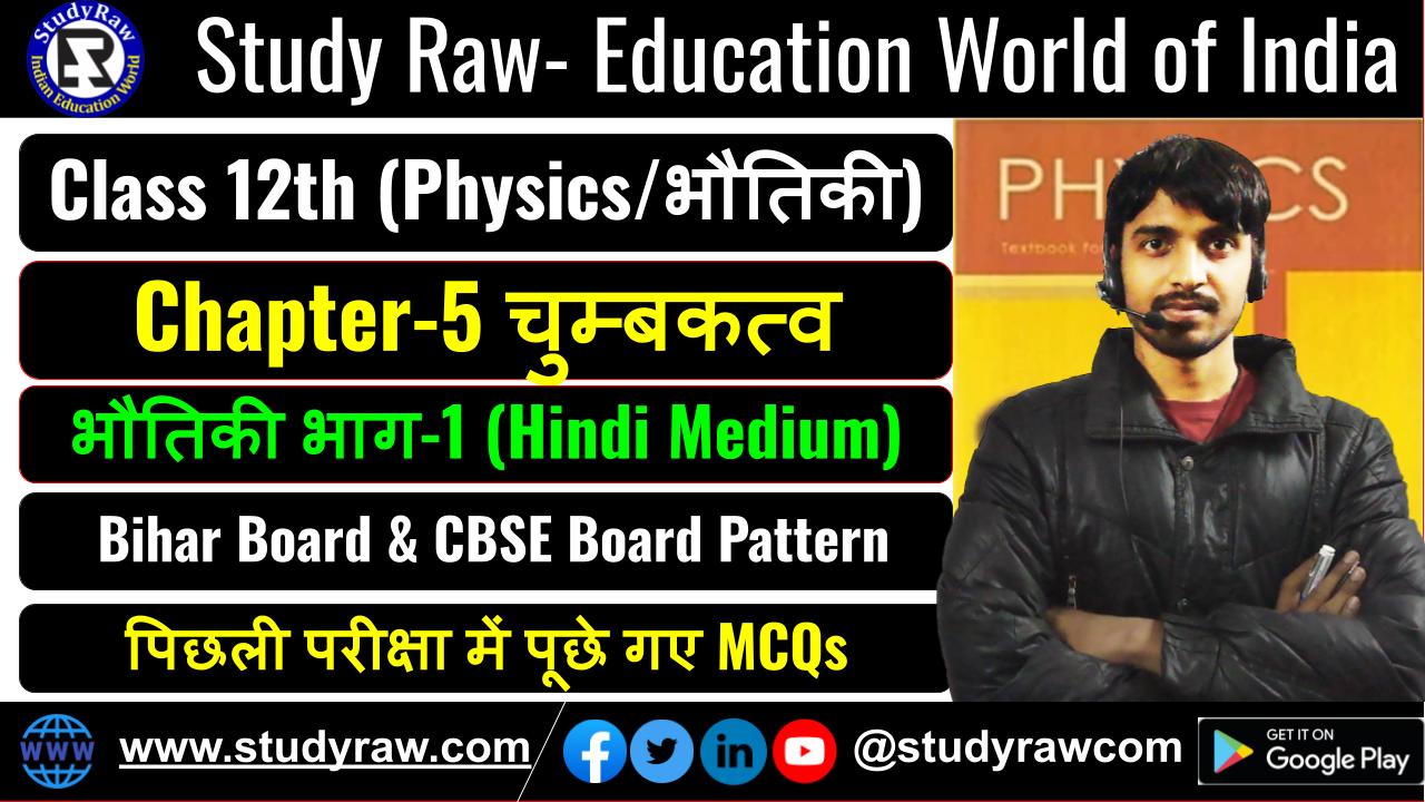 Class 12 भौतिकी Ch-5 चुम्बकत्व MCQs
