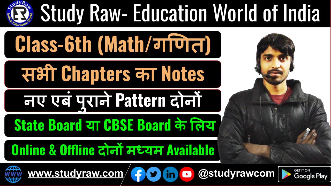 Class 6 Math गणित Syllabus, Topics, Introduction