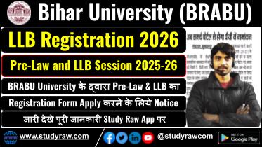 BRABU Pre-Law and LLB Registration 2025-26