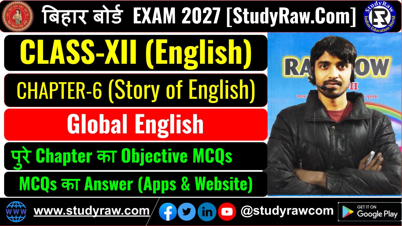 Class 12 Story of English Ch-6 Global English MCQs Exam 2027