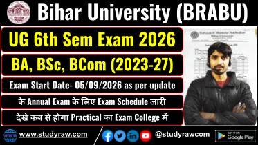 BRABU UG 6th Semester Exam 2026 Schedule Released Before 5th Sem Result
